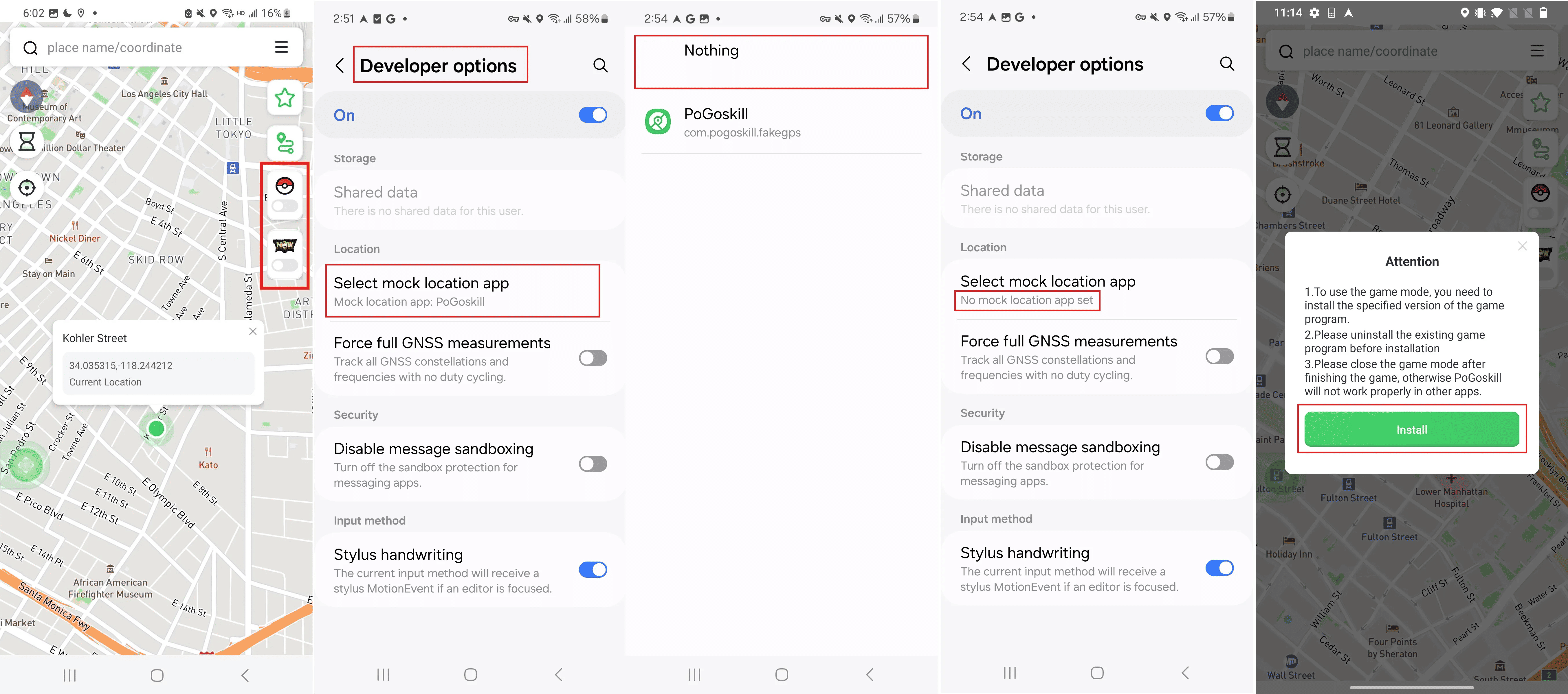 Pogoskill android app for MHN