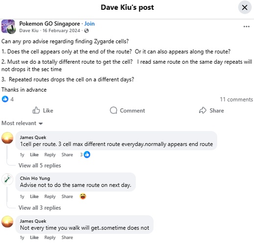 Advice for Finding Zygarde Cells Pokemon GO