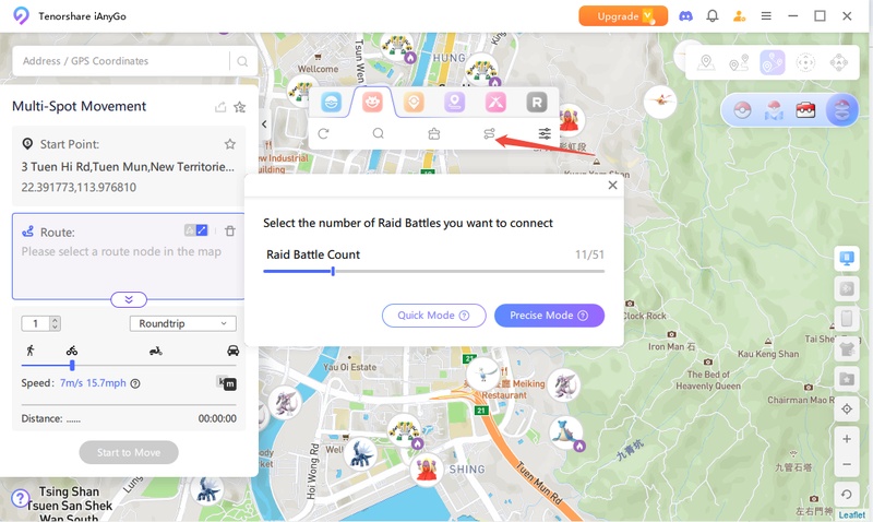 Auto connect nearby raids