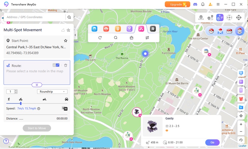 Enter address to modify location