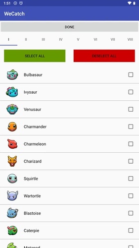 Filter rare Pokémon and set alerts