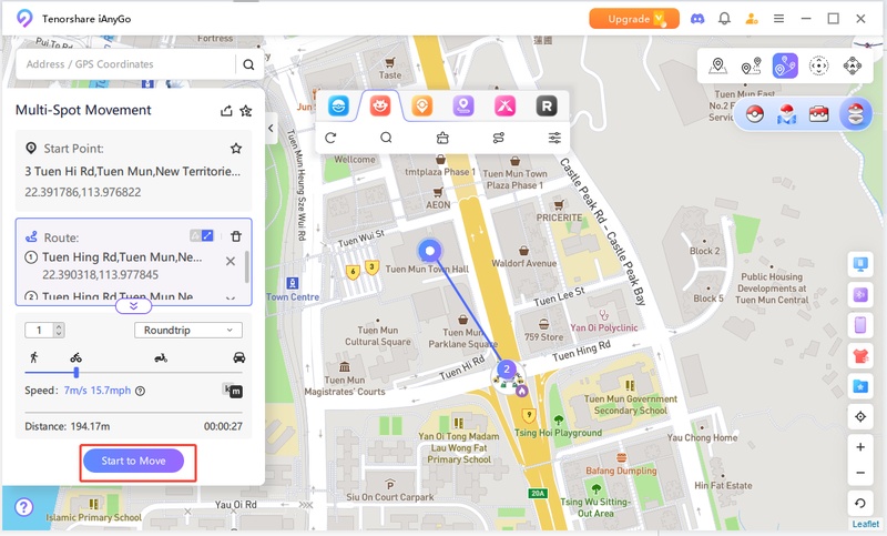nearby raid battles route