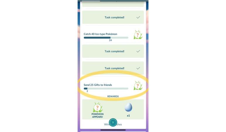 open daily gifts from friend in pokemon go