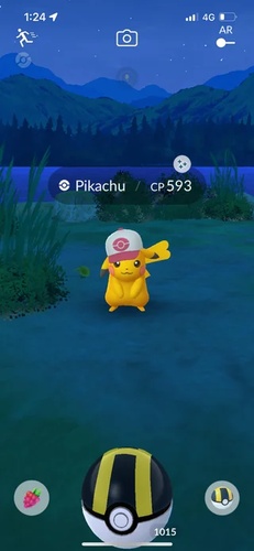 戴著角色帽子的皮卡丘