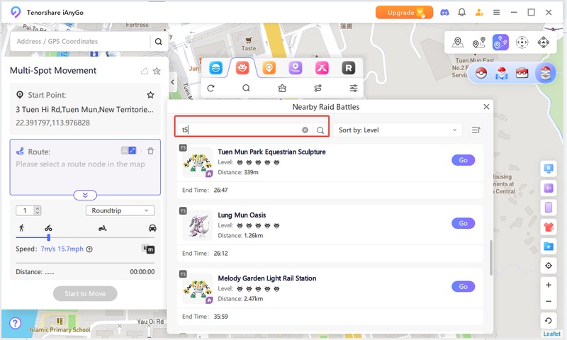 Select route nodes for optimization