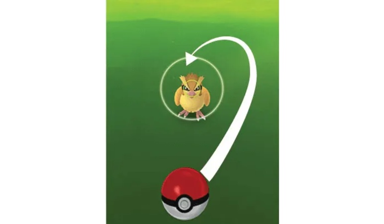 start practicing curve throws in pokemon go