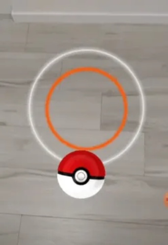 Throw PokéBall at smallest circle