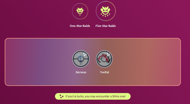 Yveltal in 5-star raids