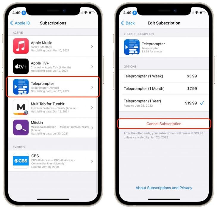 إلغاء اشتراك LocaChange في الإعدادات