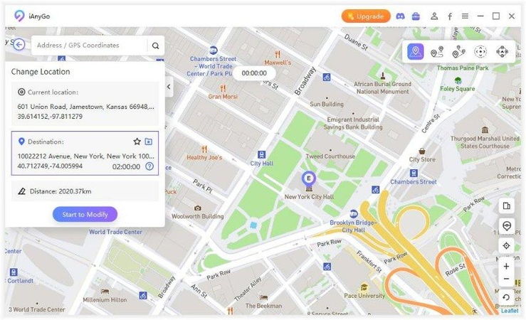 Change iPhone location for hypertension alerts