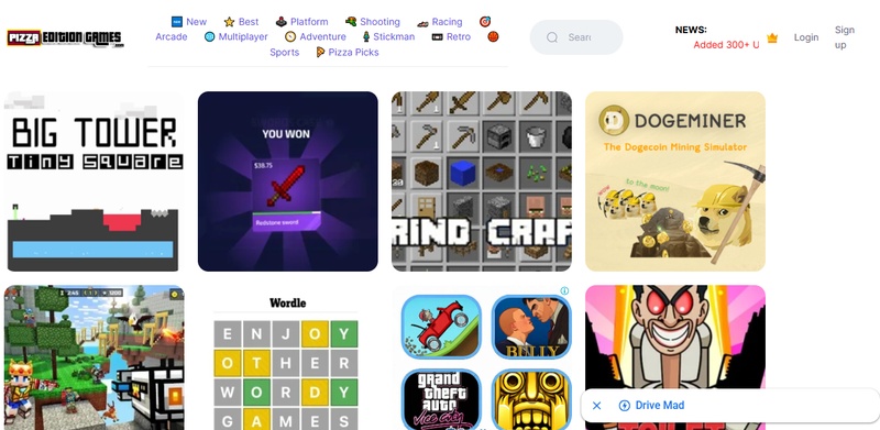 Find top pizza game websites