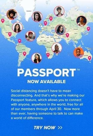 Tinder 沒有免費的改位置功能