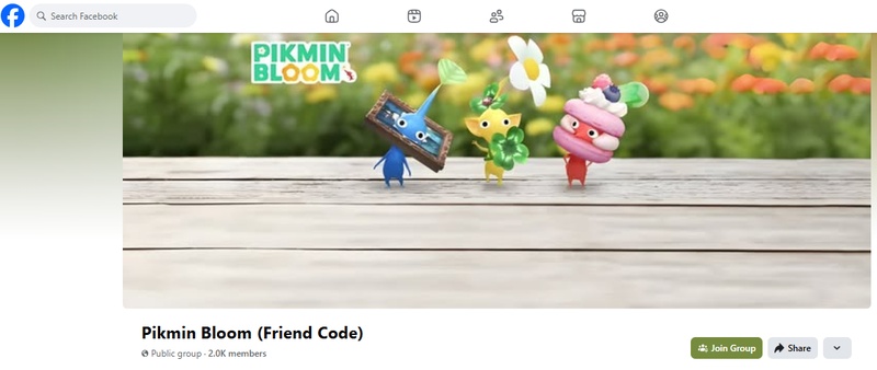 加入 Pikmin Bloom 社群尋找好友