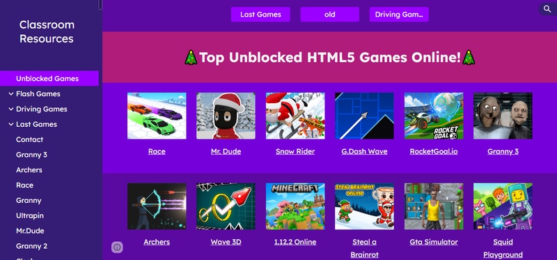 Online gaming hub bypasses school restrictions