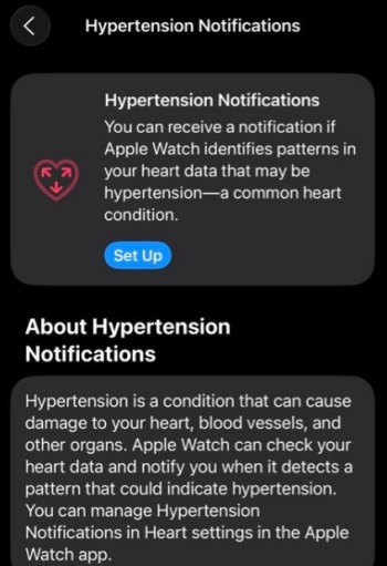Open Health app feature settings