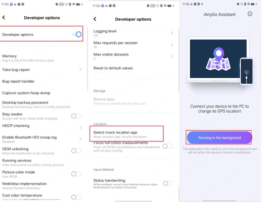 모의 위치 앱으로 iAnyGo Assistant 선택