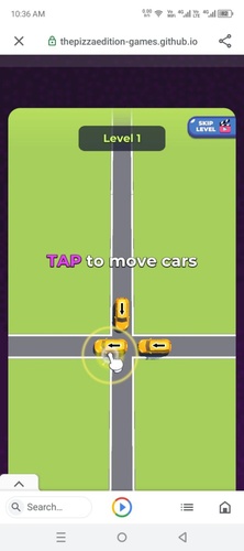 Swipe to move or shoot