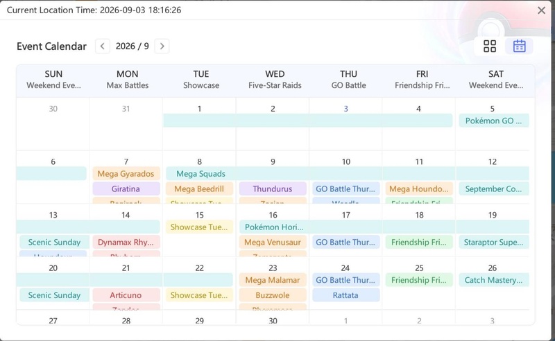 Active and upcoming Pokémon GO events