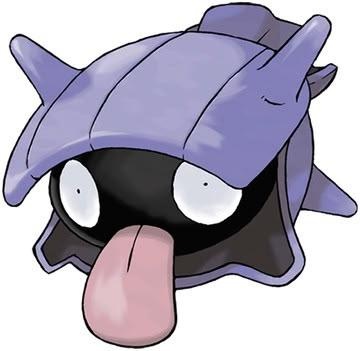 Blue clam Pokémon with shell