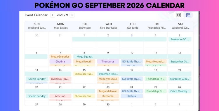 Complete Pokemon GO September event schedule