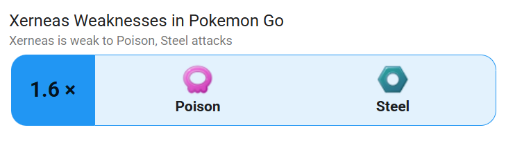 Fairy-type weak to Poison Steel