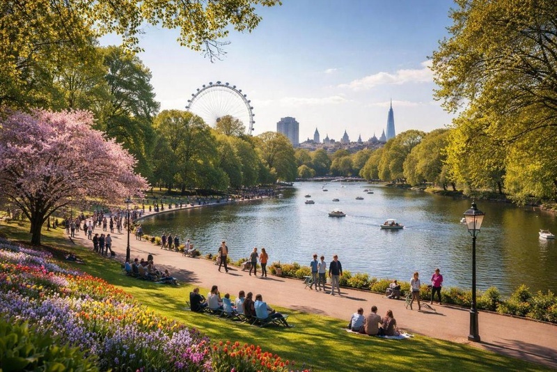 Hyde Park in London Großbritannien