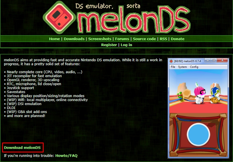 MelonDS für PC und Mac
