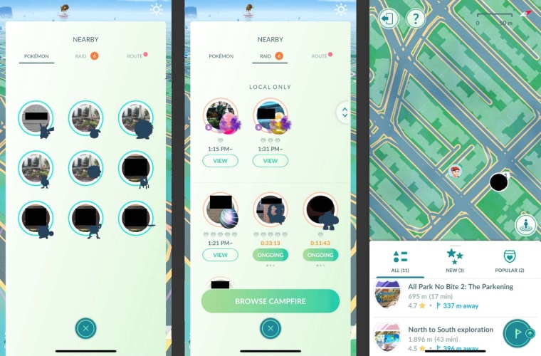 Nearby Raids