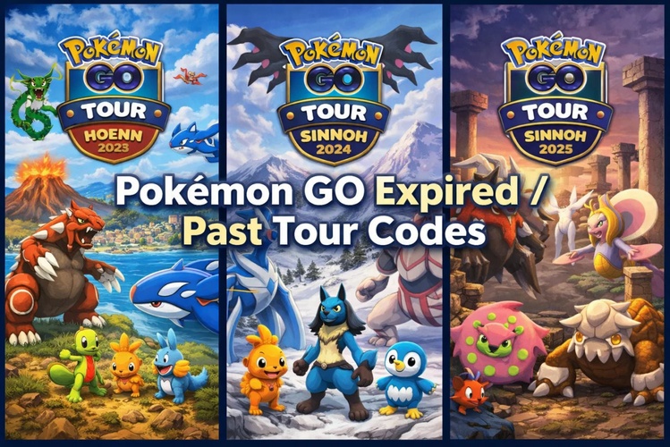 Abgelaufene Pokémon GO Tour Event Codes