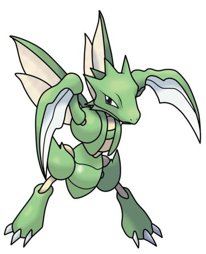 Scyther is a mantis Pokémon