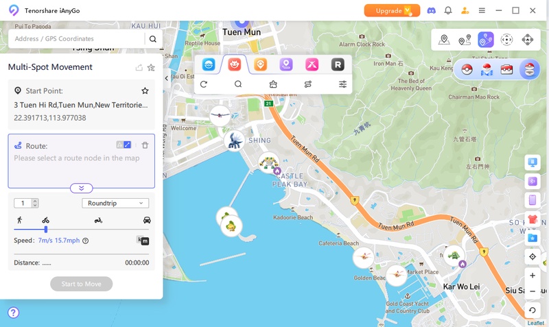 Select location or enter coordinates