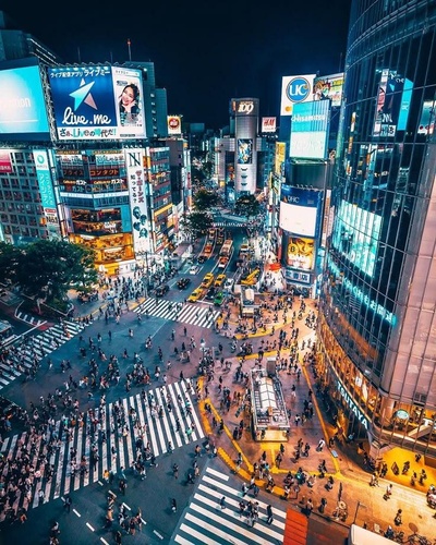 Shibuya Kreuzung in Tokio Japan