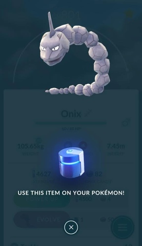 Tap Evolve to begin