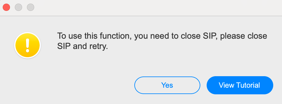 Close SIP Notification