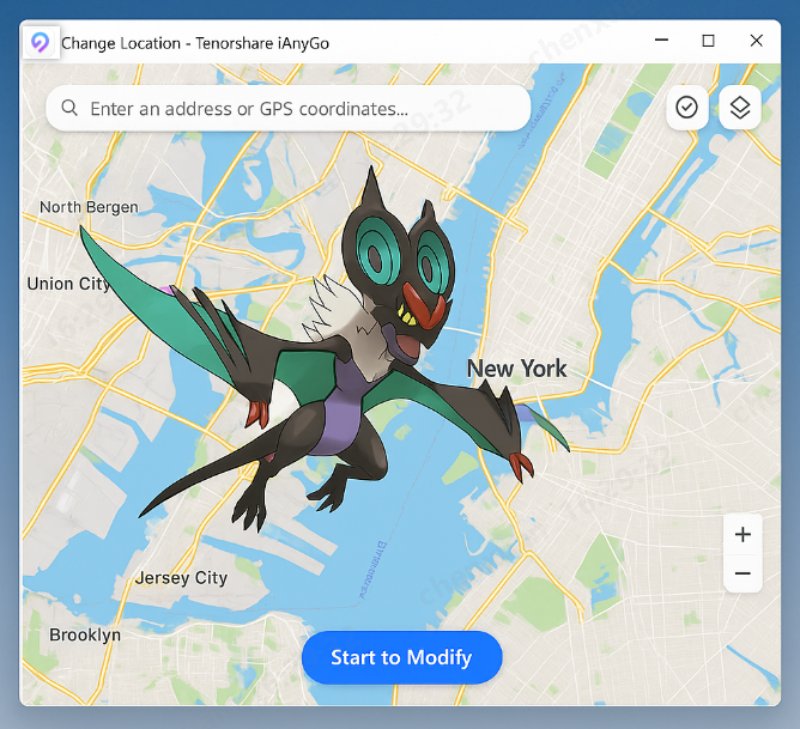 catch Noivern with iAnyGo