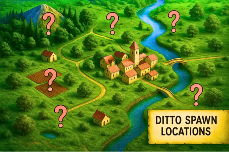 Ditto spawn location