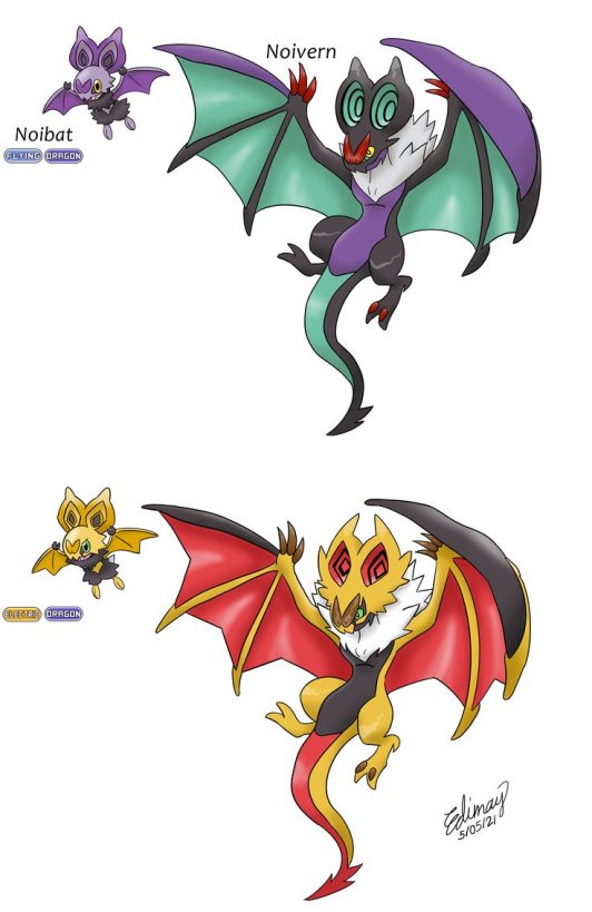  Noibat evolve into Noivern
