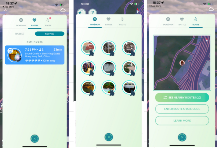 Pokemon GO  RSVP Planner type